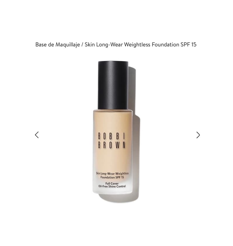 Product Skin Long-Wear Weightless Foundation SPF 15