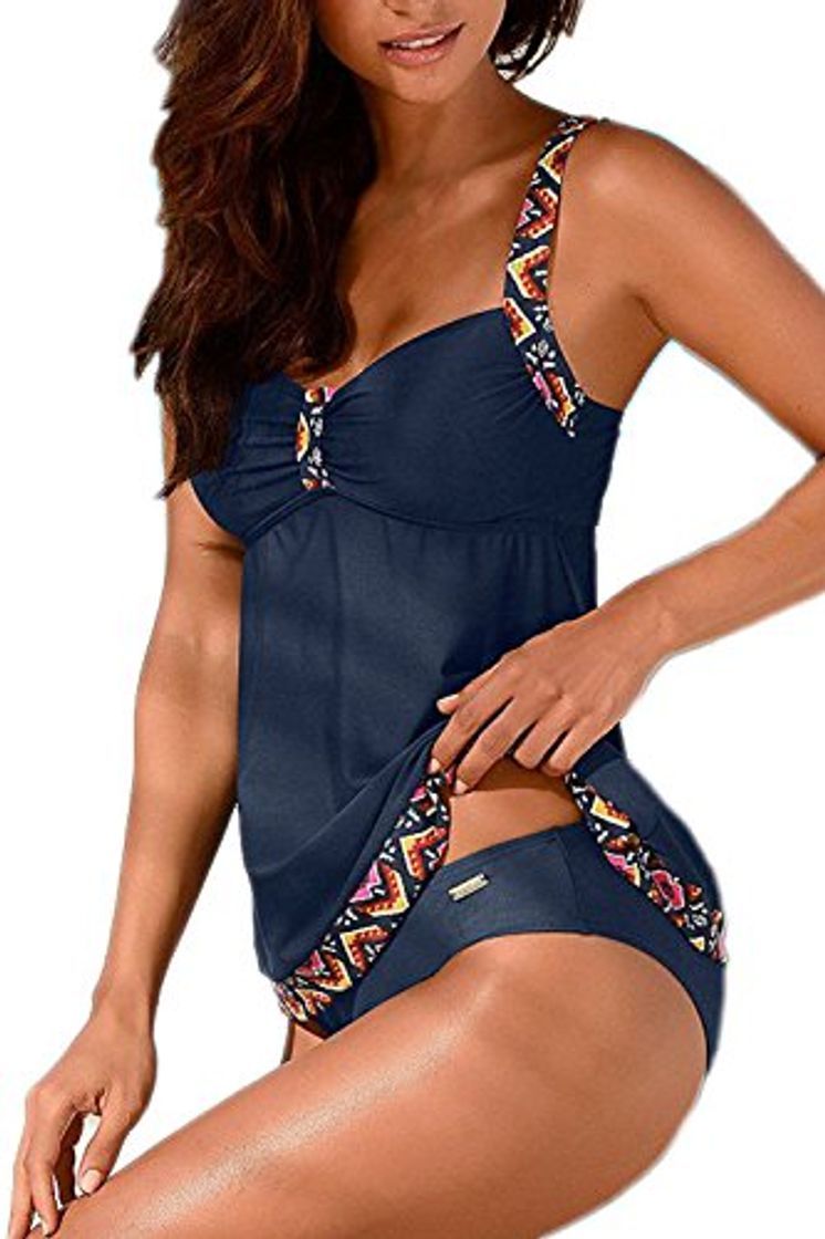 Producto Tankinis Mujer Traje de Baño de Dos Piezas Conjunto Push up Bikini