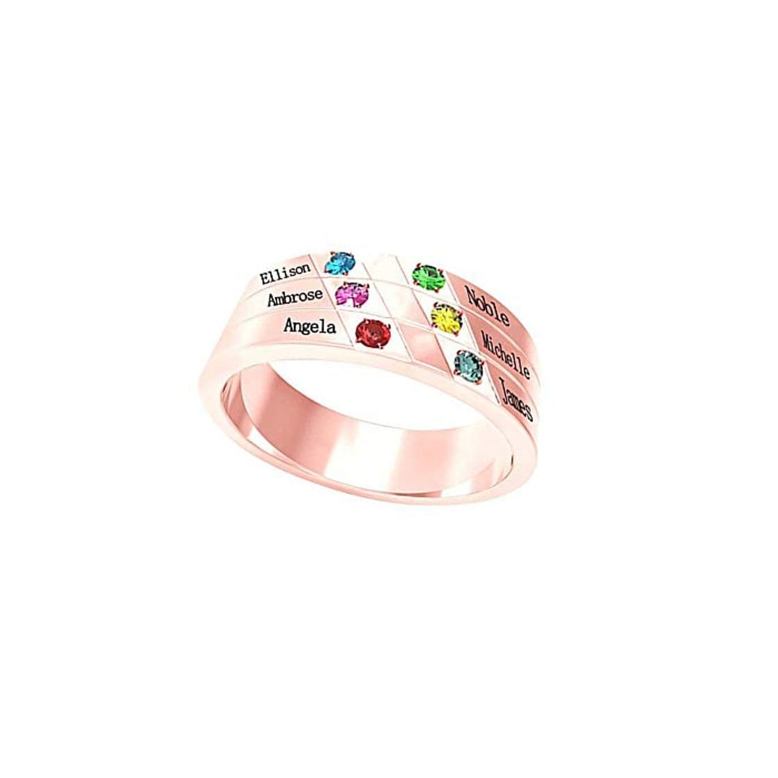 Moda Collienght Anillo Anillo de Plata esterlina para Mujer Simulación Pro-Anillo Mujer Embarazada