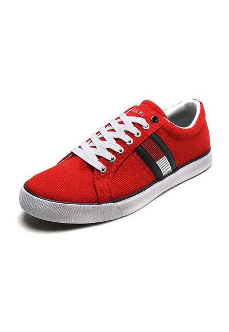 Moda Tenis Rojo-Blanco Tommy Hilfiger