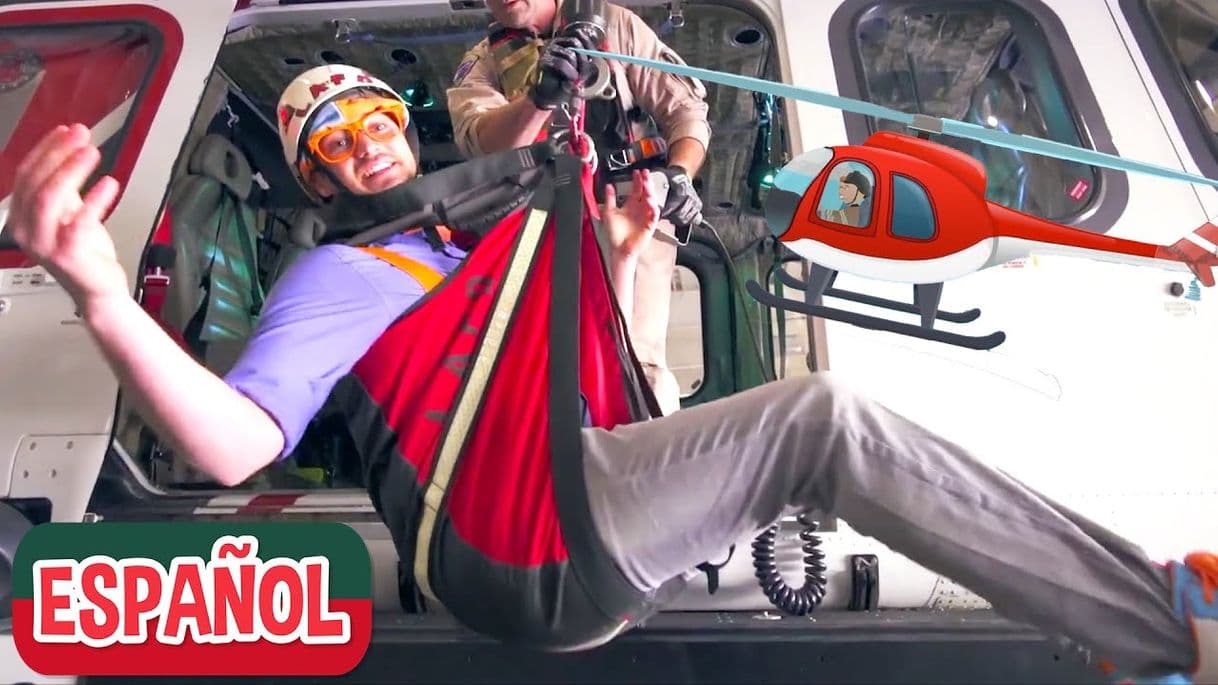 Moda Blippi Español Explora un Helicóptero de Bomberos - YouTube