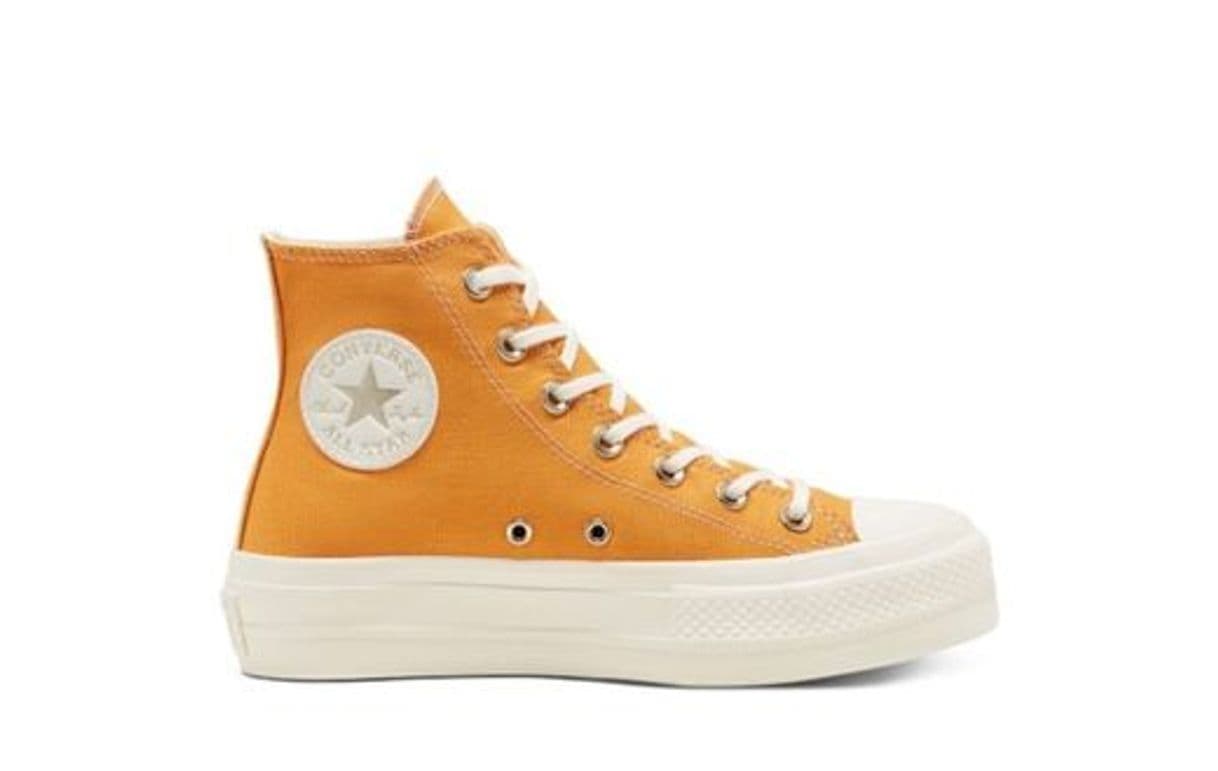 Fashion Elevated Gold Platform Chuck Taylor All Star High Top 