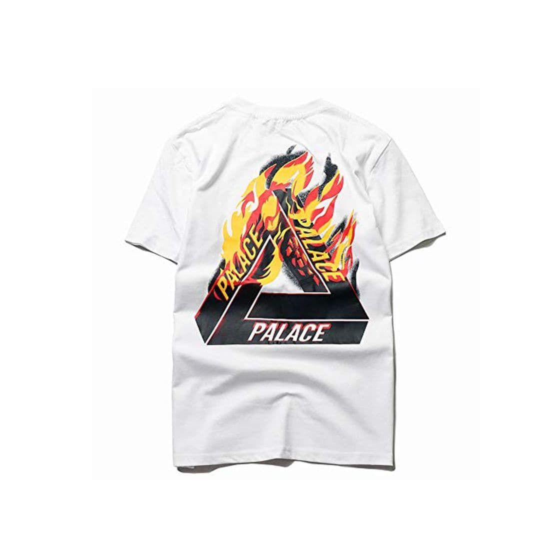 Producto YEEXCD Camiseta de Hombre Tide Brand Palace Manga Corta Hip Hop Flame