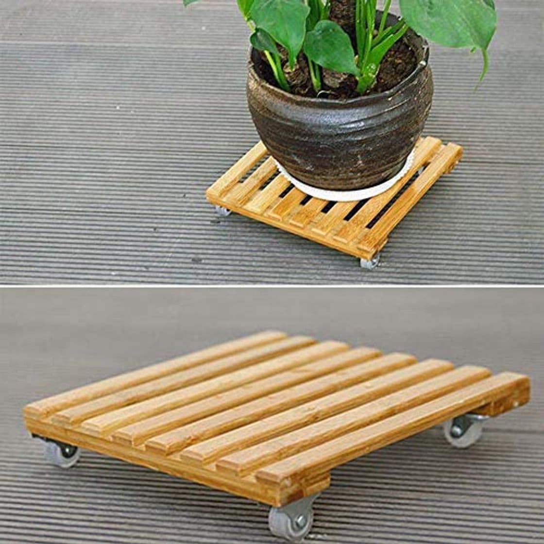 Product Carrito para Plantas de Madera para Trabajo Pesado con Rodillo