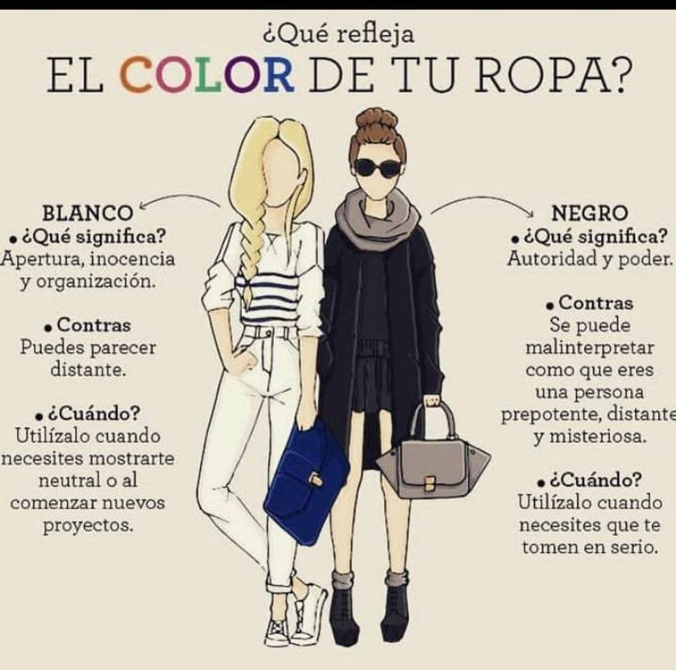 Moda Que refleja el color de tu ropa