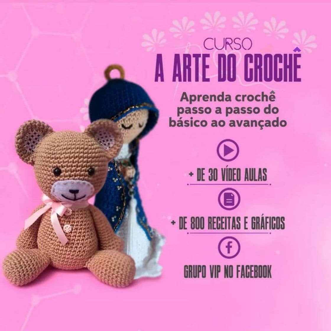 Fashion Curso de crochê e amigurumis