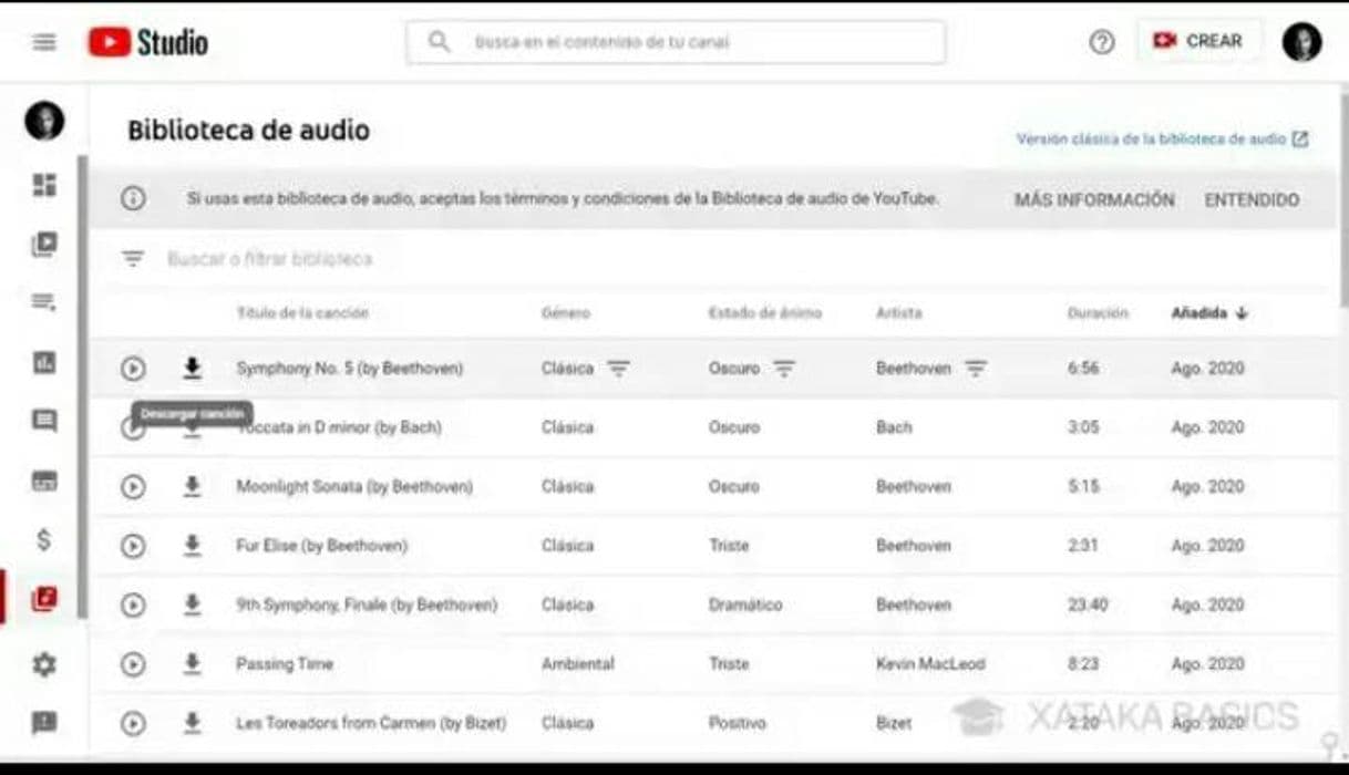 Moda Youtube Audio Library – Music