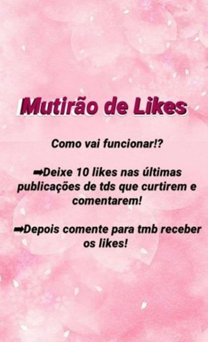 Fashion Mutirão de Likes!❤