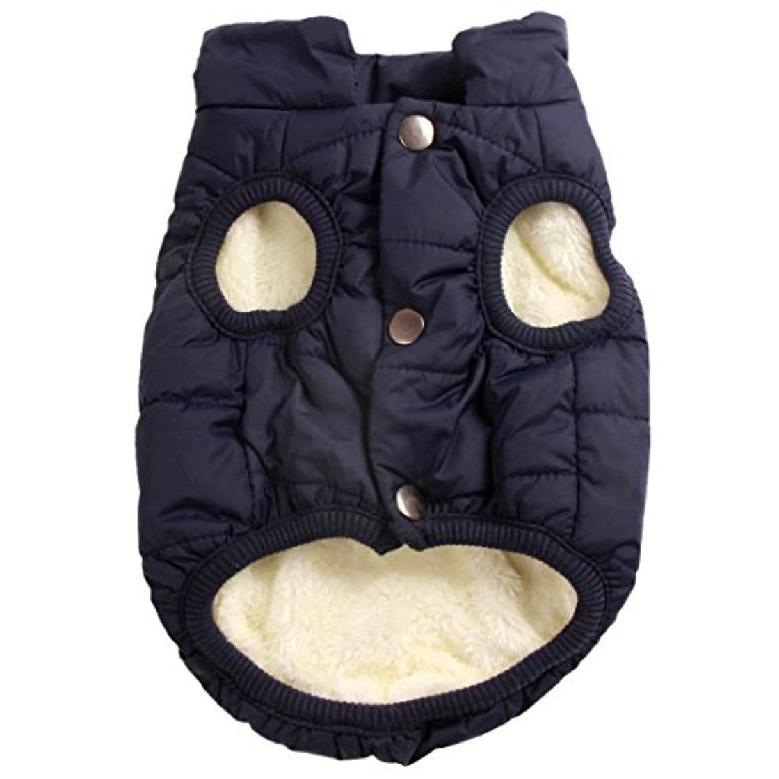 Fashion JoyDaog - Chaqueta de perro con forro polar de 2 capas para