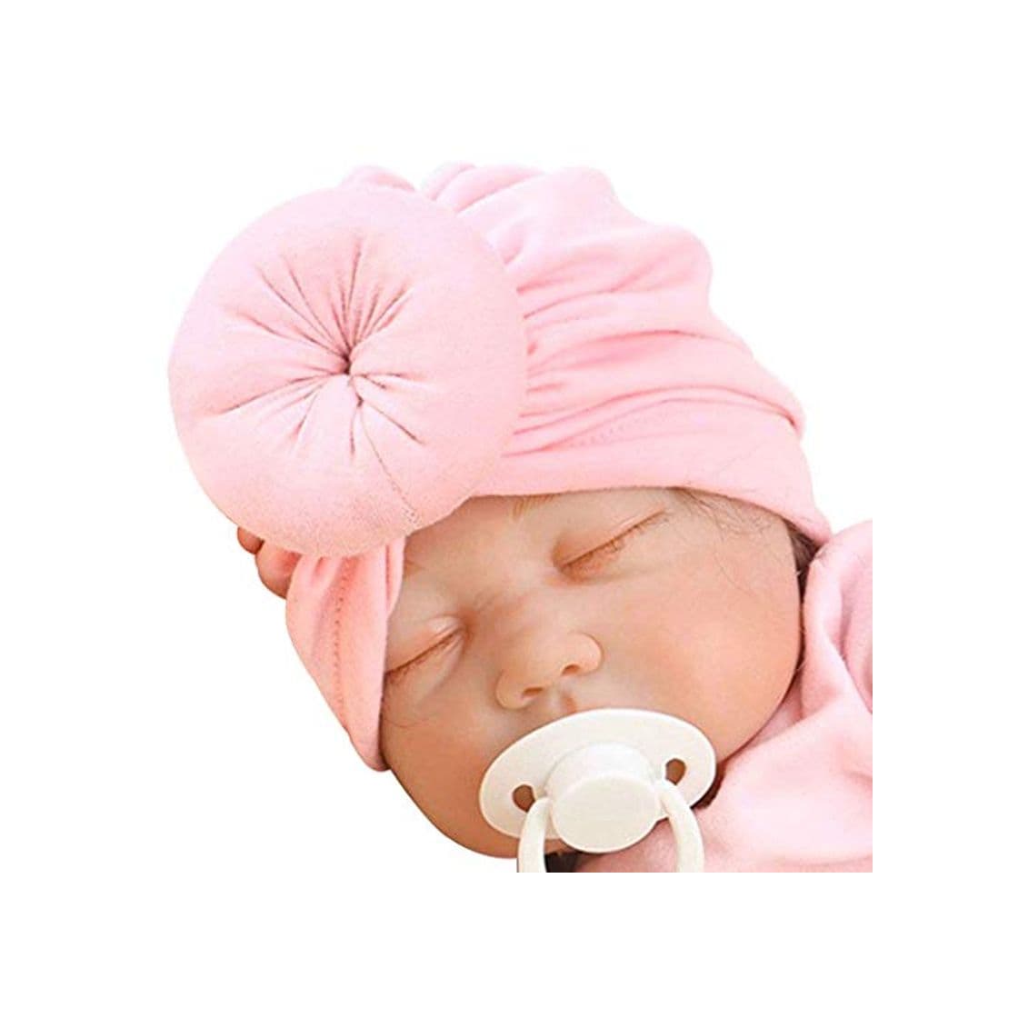 Moda Fashband Baby Hat Knotted Round Soft Hat Algodón Sombrero Turbante Diadema Baby