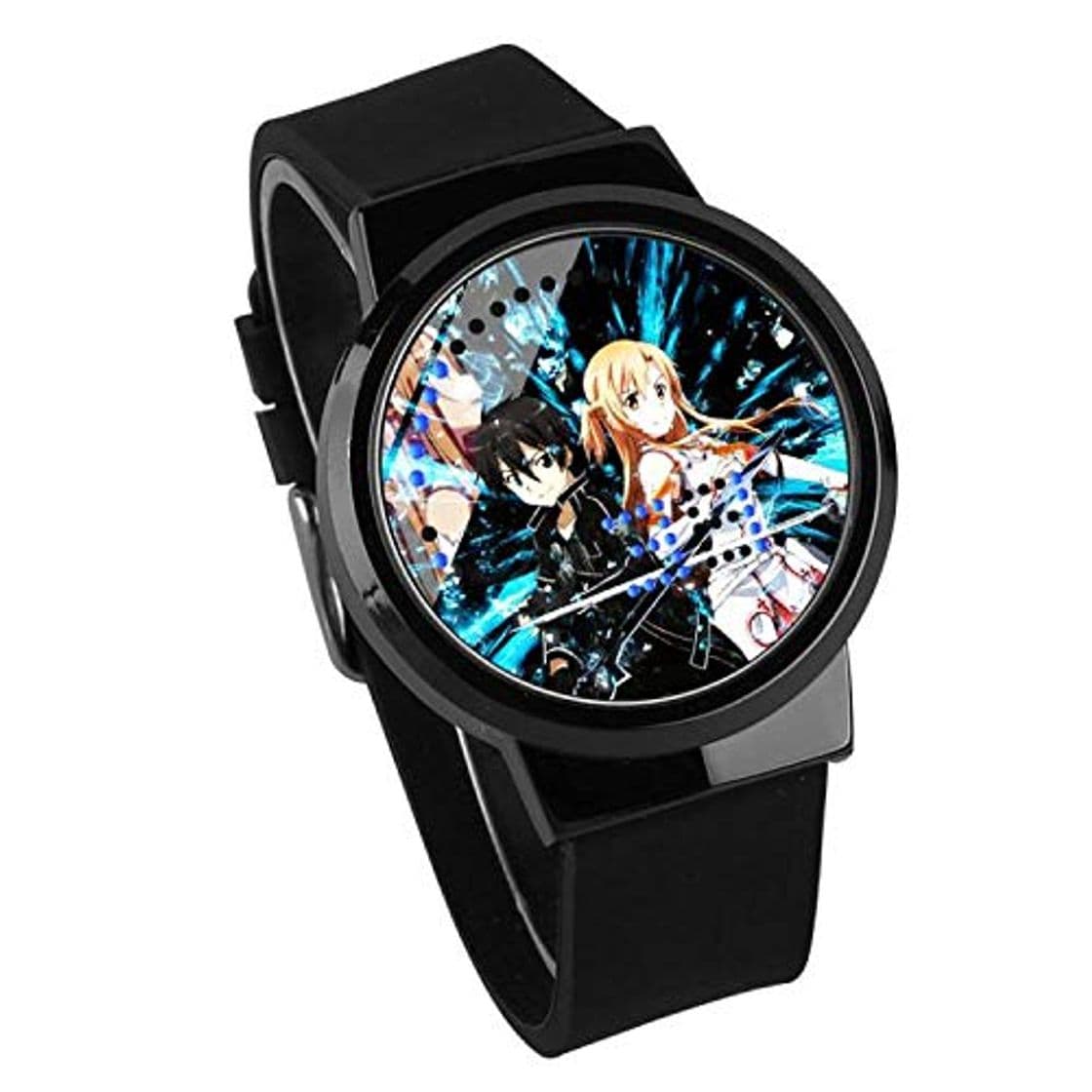 Fashion Relojes de Pulsera Sword Art Online Sao Watch Anime Periférico Impermeable Pantalla Táctil Reloj para Estudiantes Masculinos Y Femeninos  P