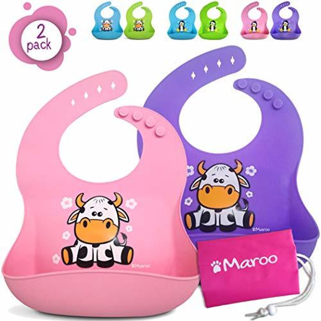 Product Baberos de silicona impermeables de alta calidad para bebés y niños de