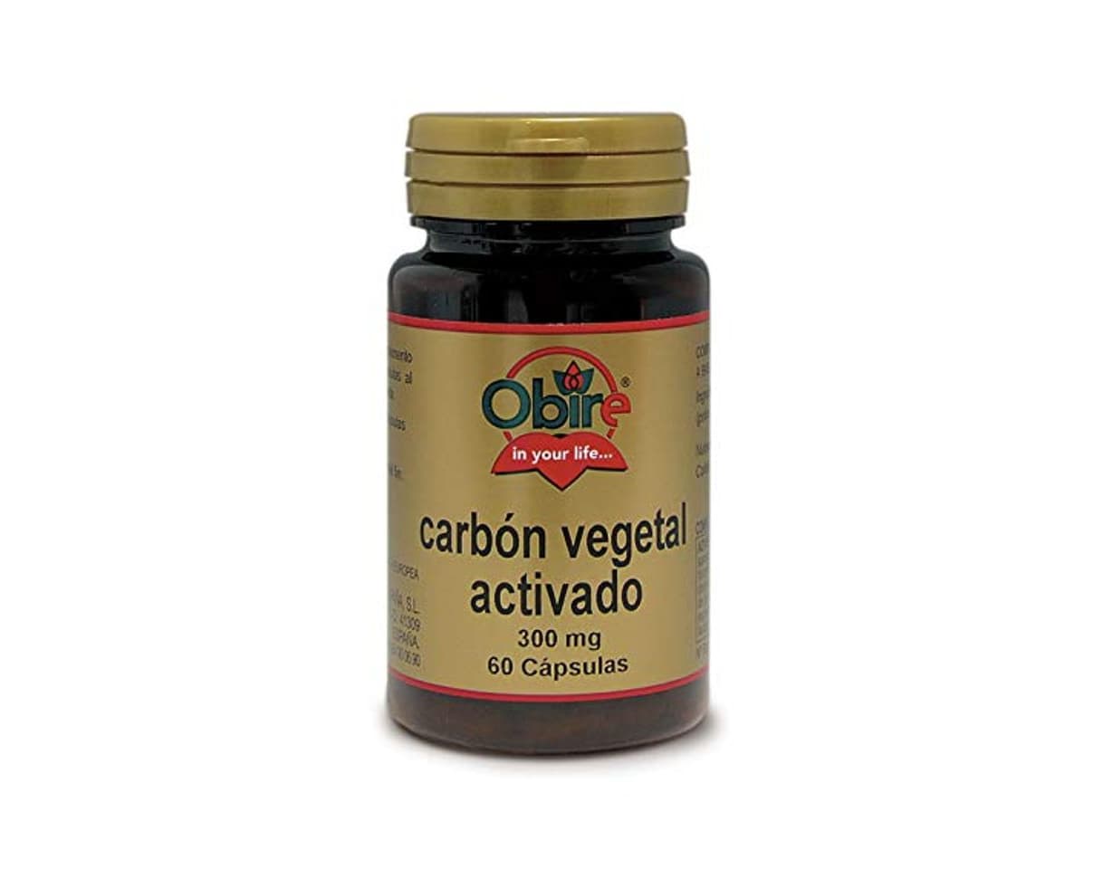 Producto Carbón vegetal activado 300 mg 60 cápsulas