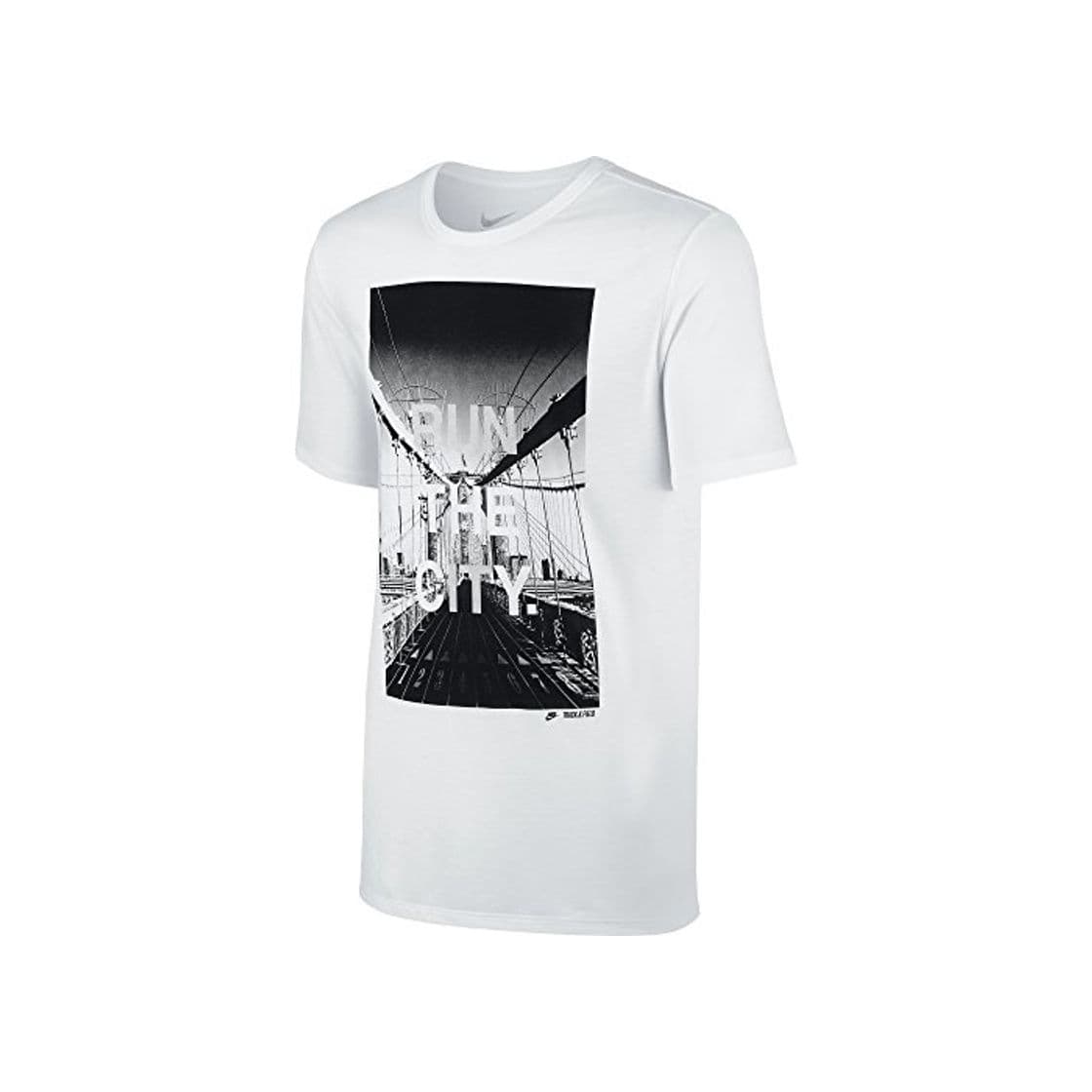 Fashion NIKE tee-RU Run The City - Camiseta Deportiva Multicolor White