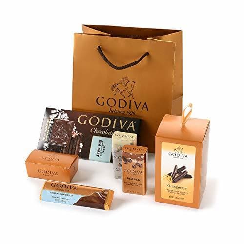 Product Bolsa dorada de regalo de Chocolate Godiva