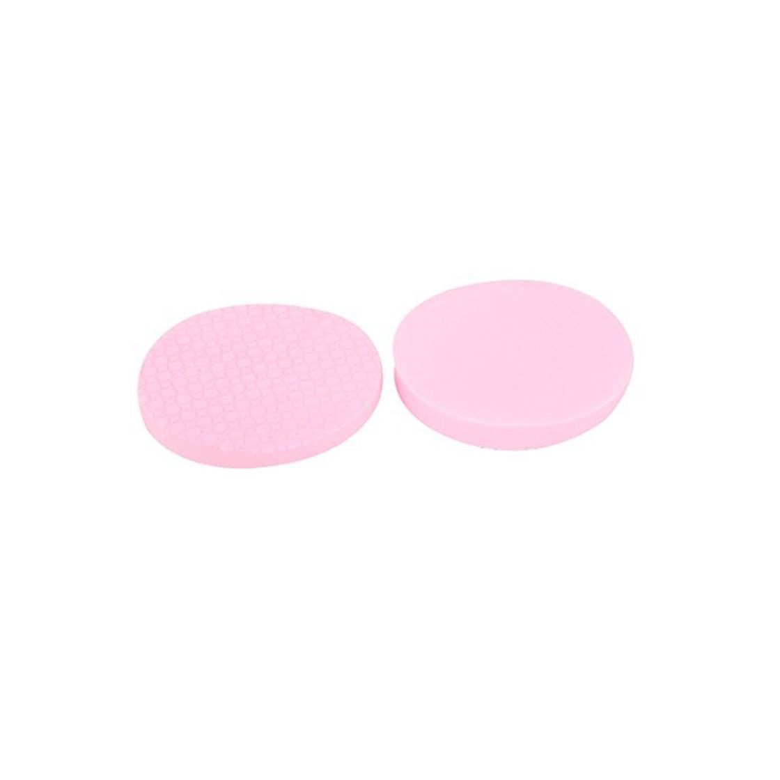 Product Rodada em forma de esponja de limpeza Facial sabão em pó Puff 2pcs rosa