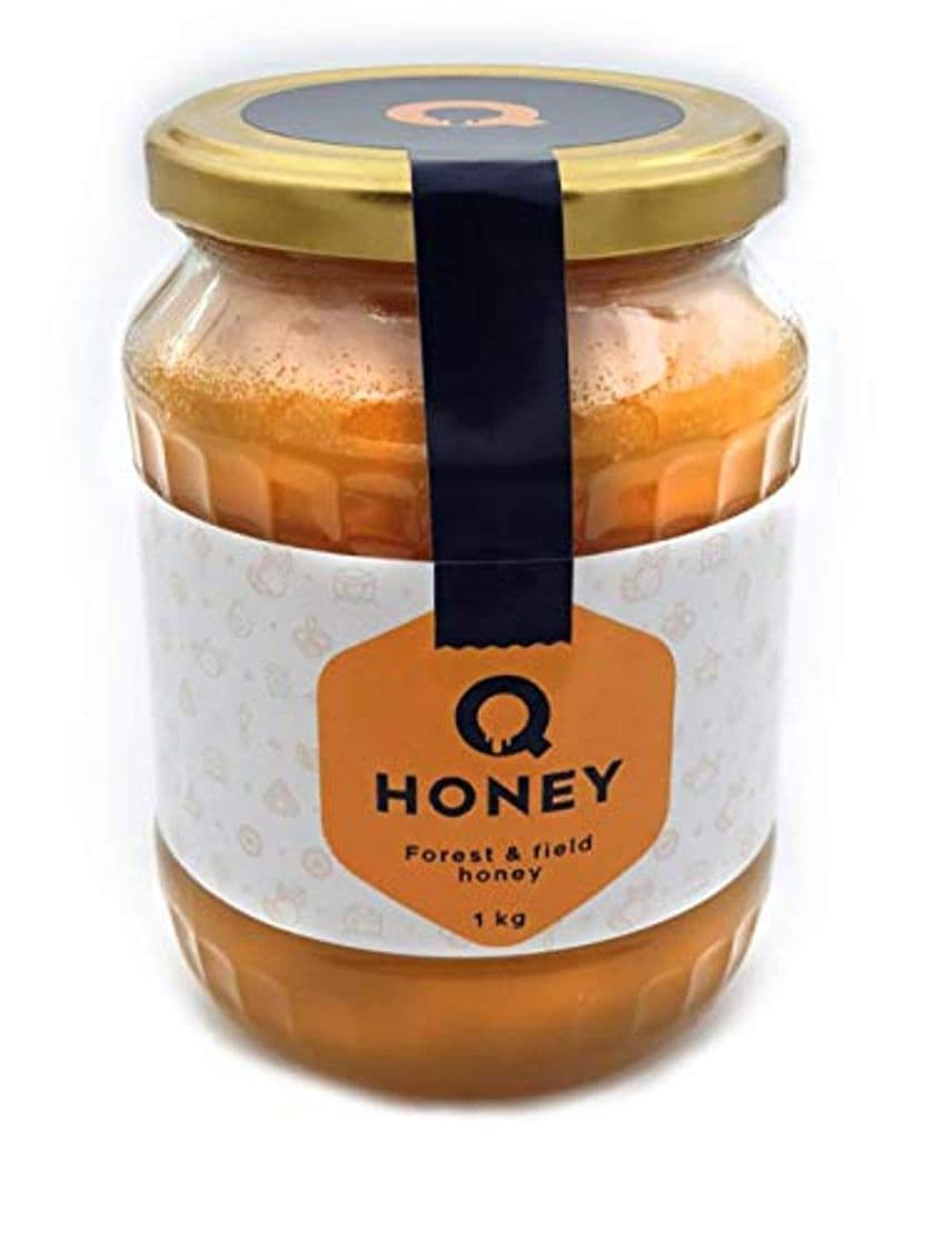 Producto Q-Honey Miel de Abeja Pura, Miel Cruda, 100 % Natural, Sin Filtrar