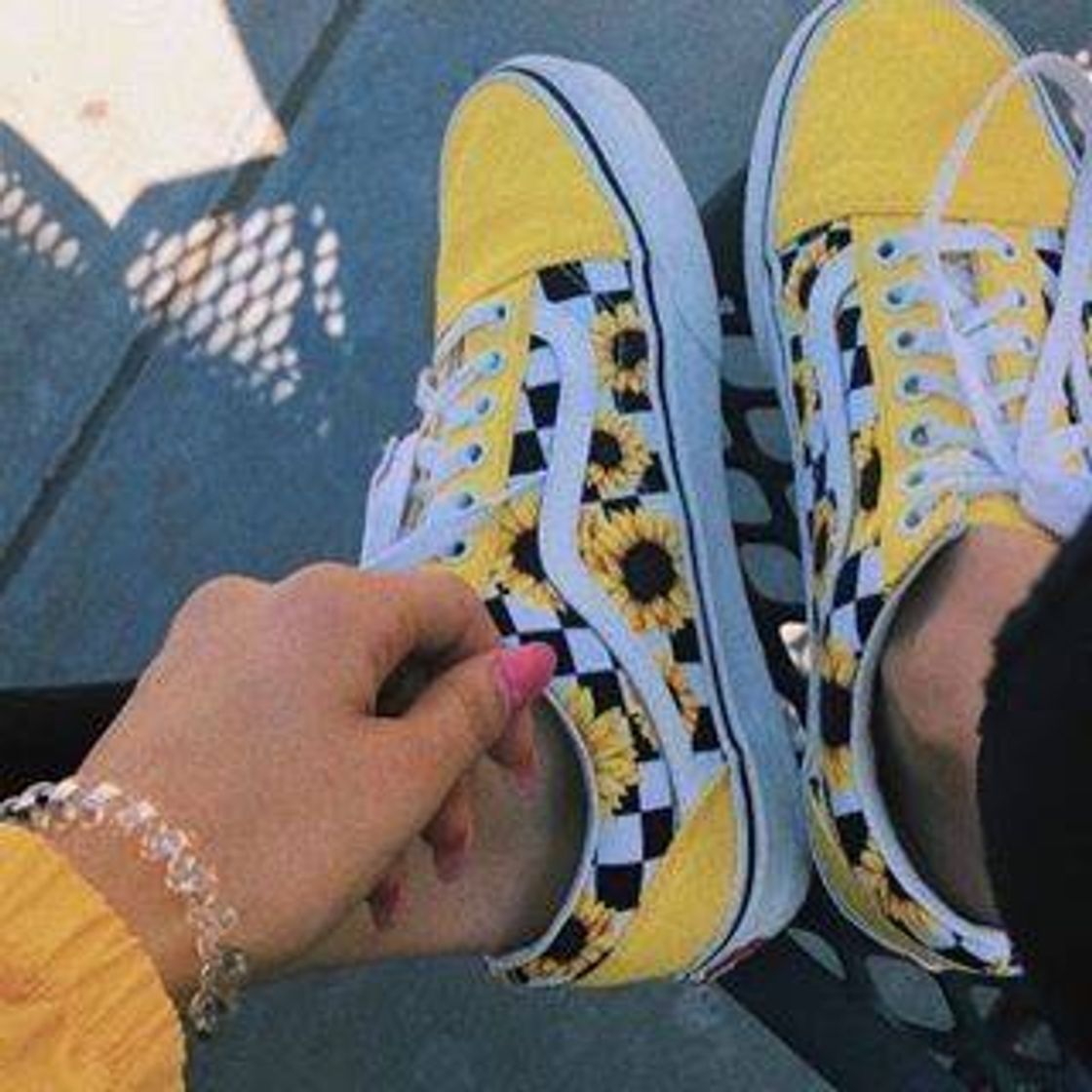 Fashion yellow vans