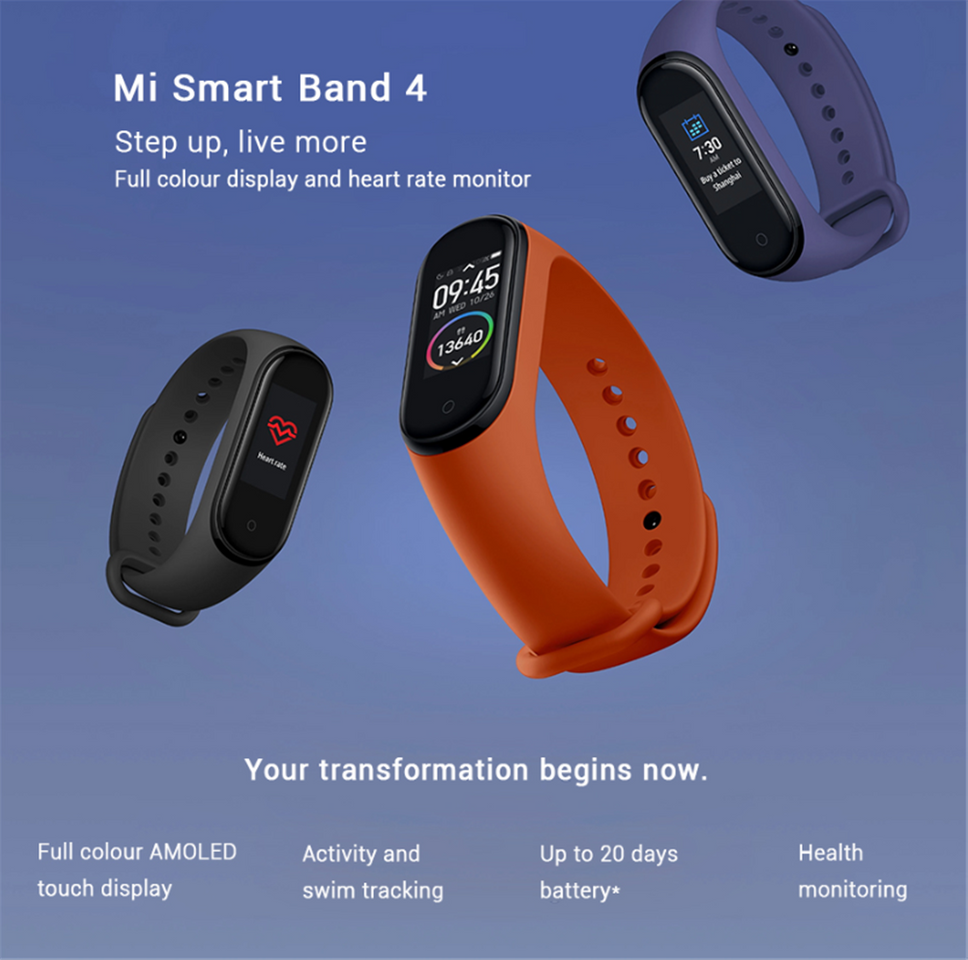 Product Xiaomi mi Band 4 Pulsera de Fitness Inteligente Monitor de Ritmo cardíaco