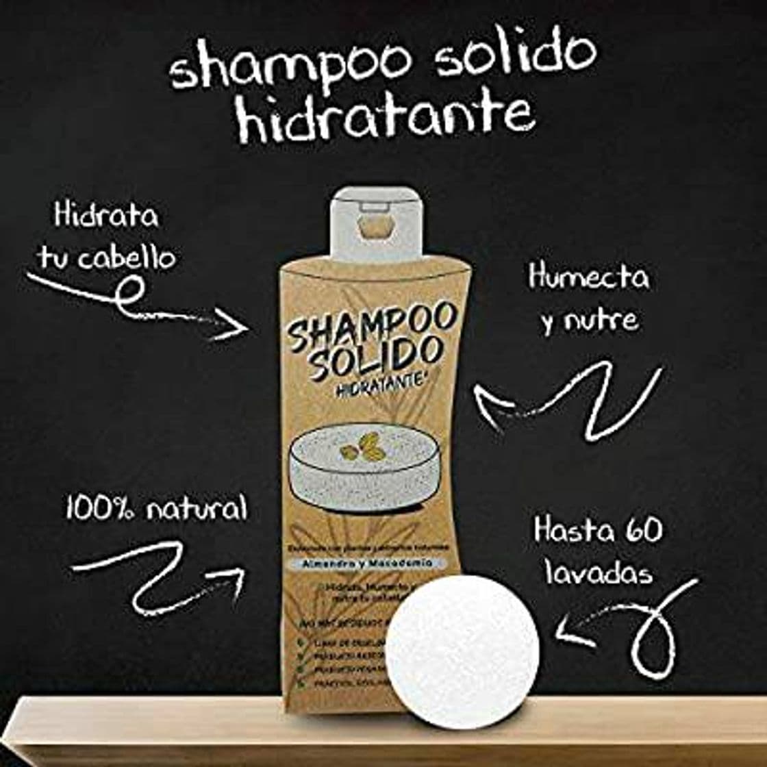 Product Shampoo Sólido Árbol Verde con Almendra y Macadamia 