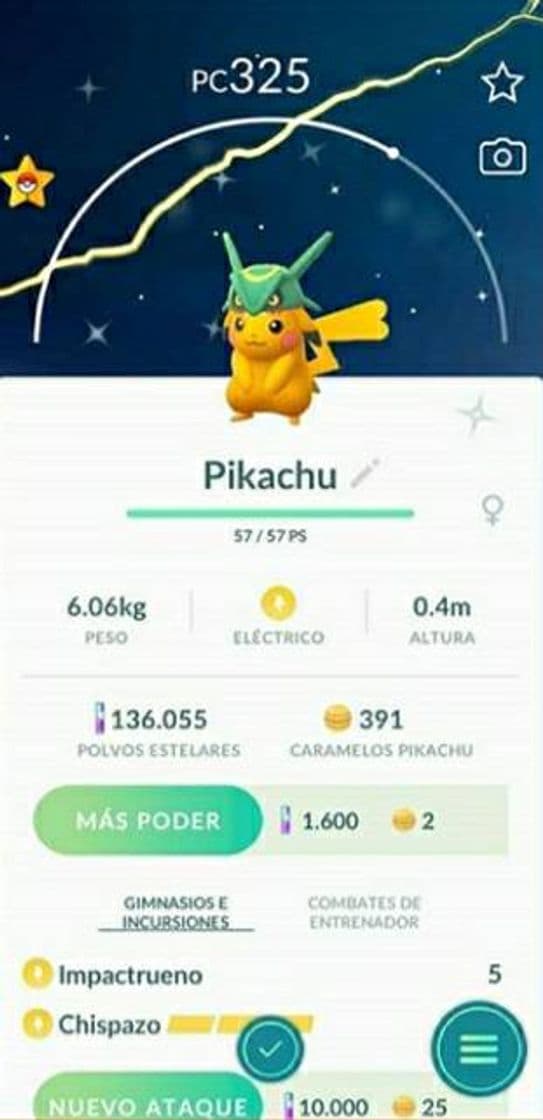 Videojuegos Pikachu Shiny Gorro Rayquaza ✨