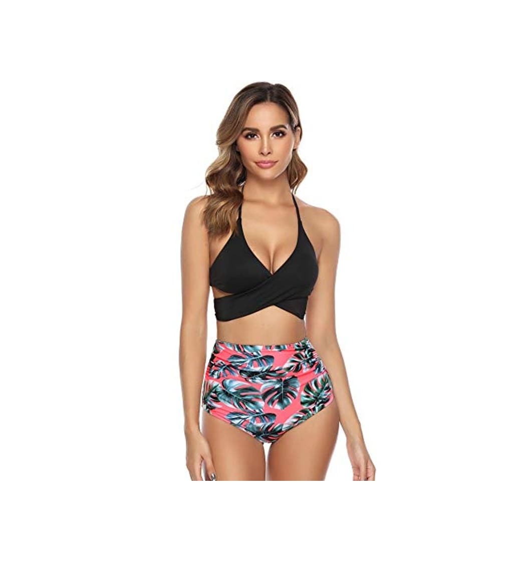 Fashion iClosam Bikini Mujer Push Up Cintura Alta