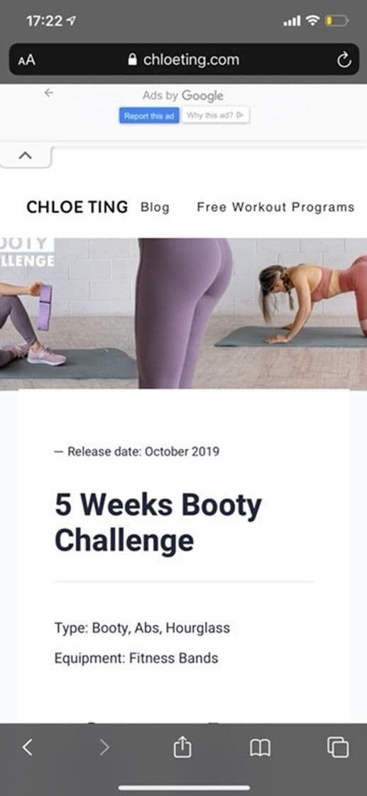 Moda 5 Weeks Booty Challenge