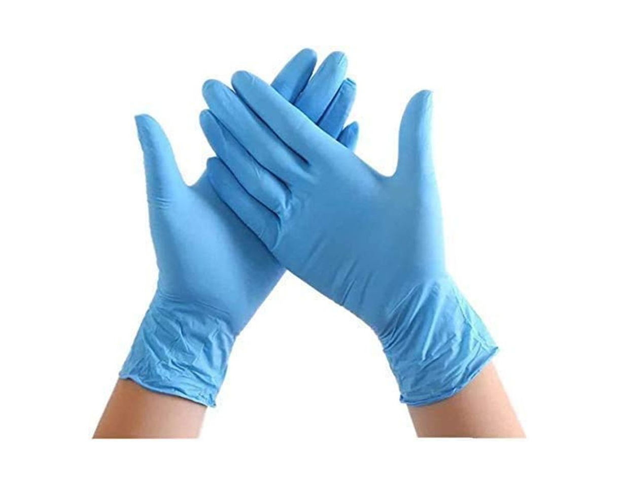 Producto 100 Pcs Guante de Nitrilo Guantes Desechables Disponibles Guantes Libres de Látex Guantes de Grado Alimenticio Higiénicos Seguridad Servicios de Alimento Limpieza Guantes en Caja