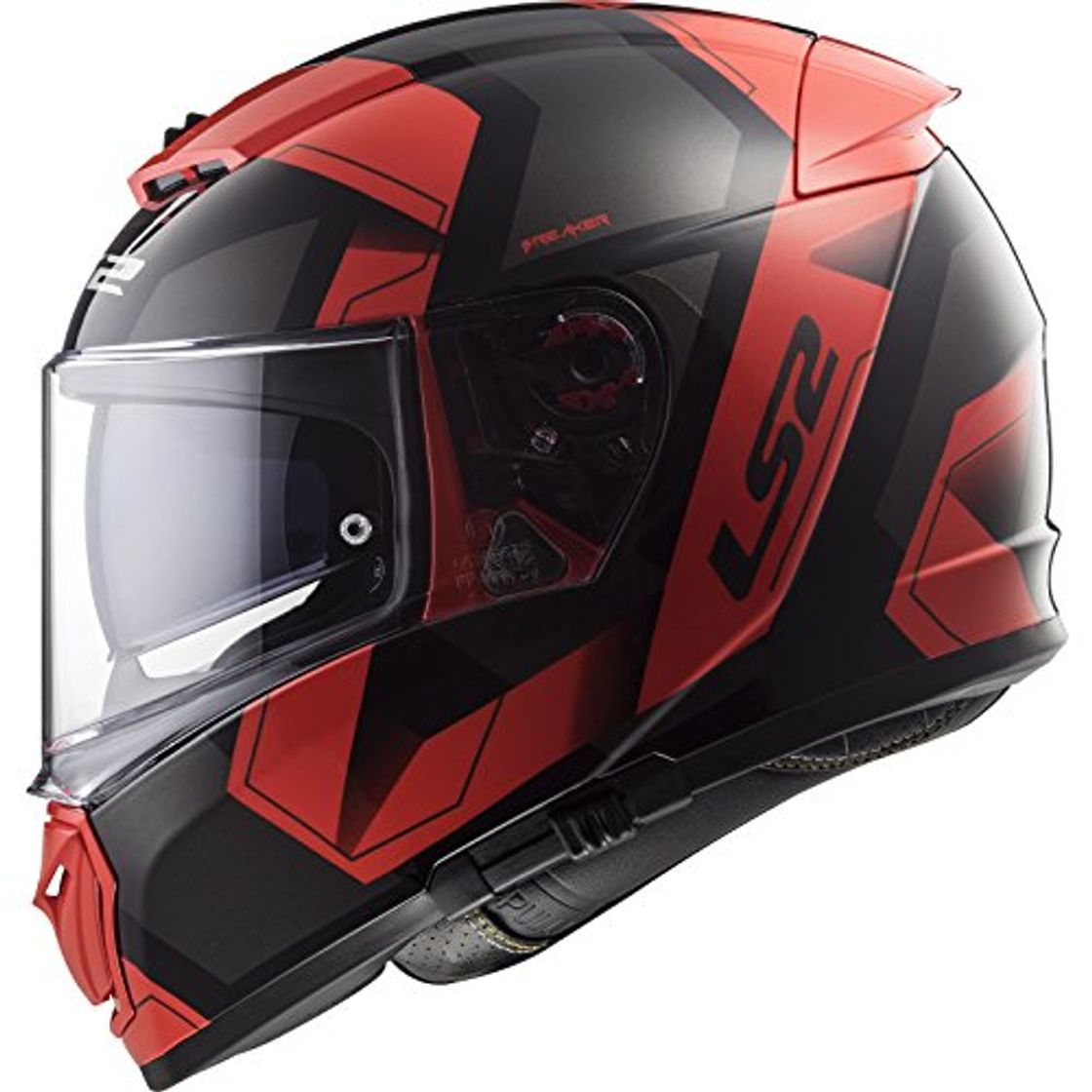 Product LS2 Casco de moto BREAKER PHYSICS Negro Rojo, Negro