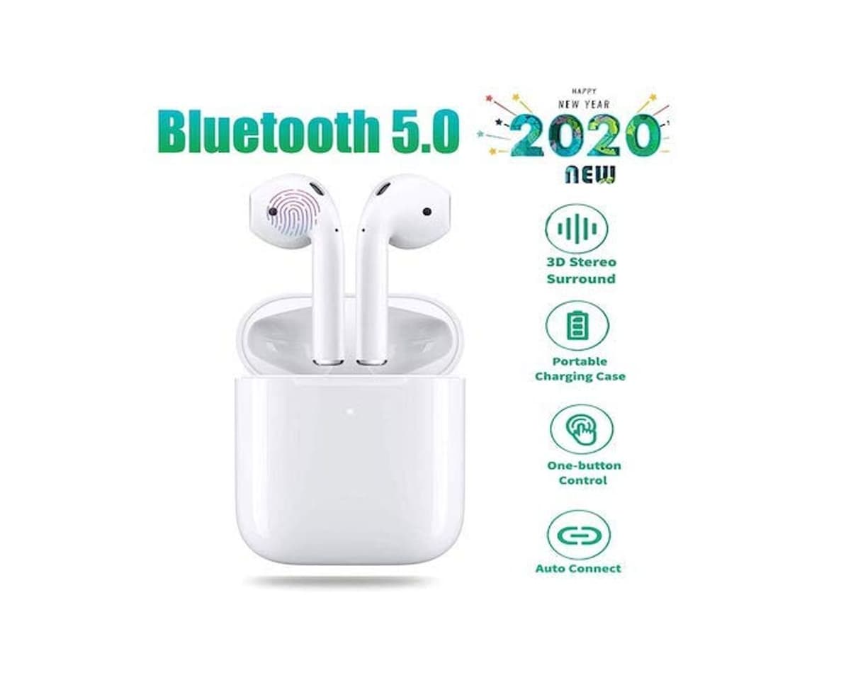 Product Originales I12 TWS Auriculares Inalámbricos Bluetooth 5.0 Auriculares Touch Control Mini Auriculares