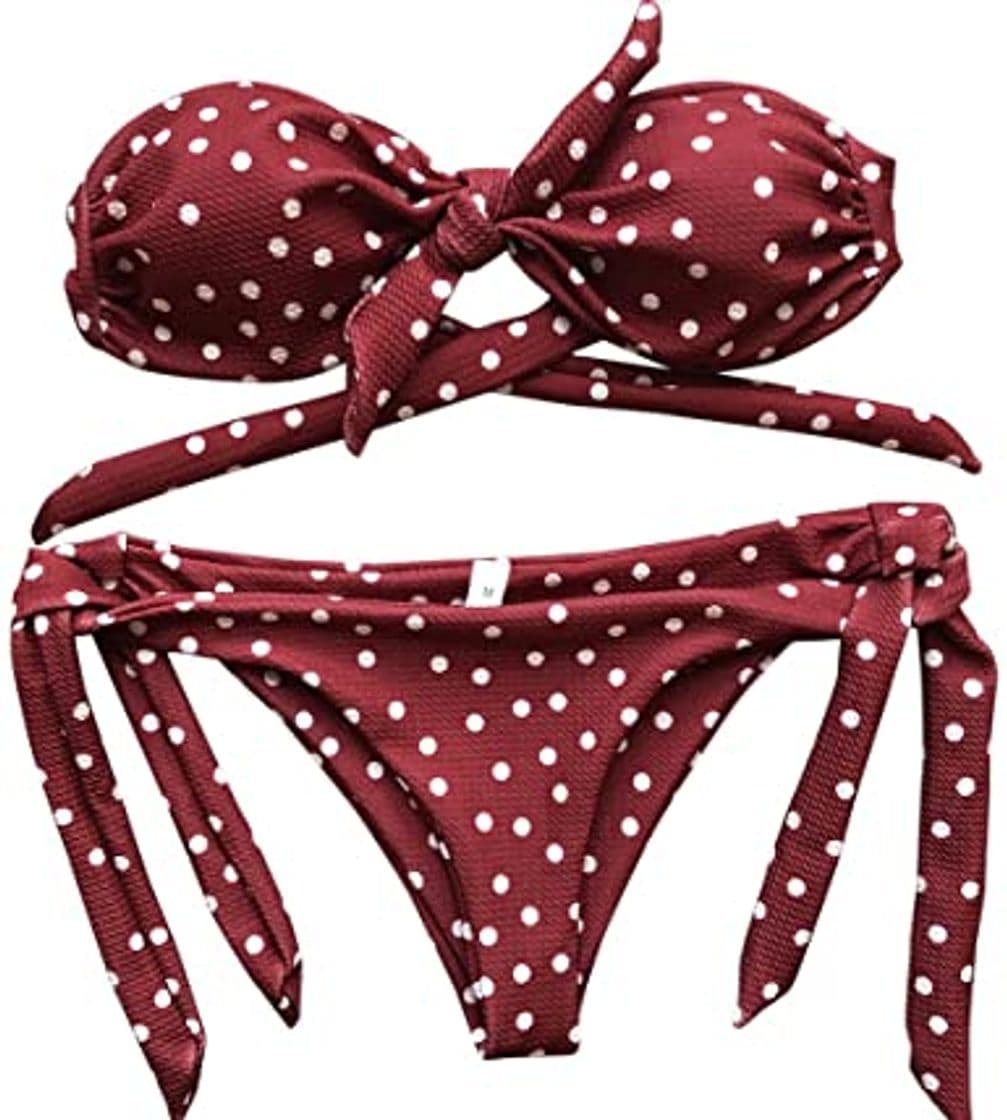 Producto UMIPUBO Bikini Mujer Dos Piezas Ropa con Estampado de Lunares Push-Up Traje