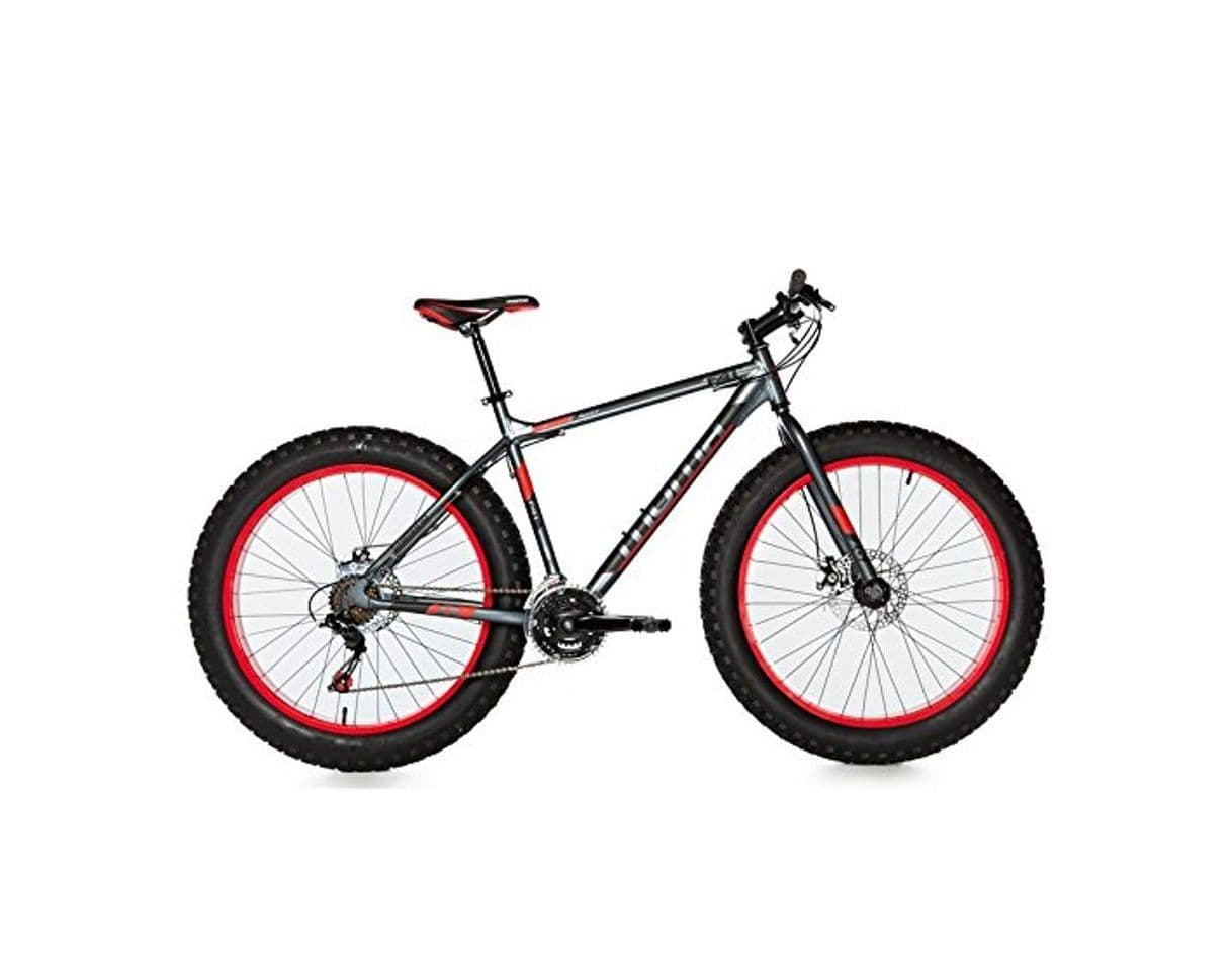 Fitness Moma Bikes Bicicleta Montaña  FAT 26"Alu, SHIMANO 21V, Doble Freno Disco.