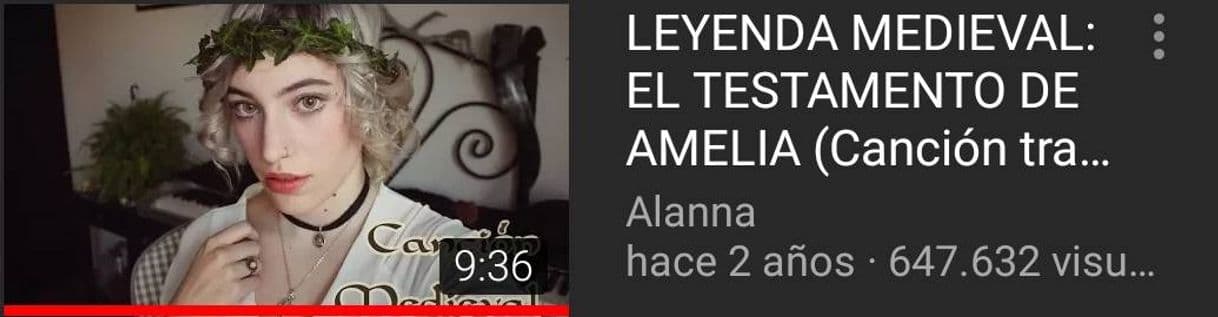 Canción LEYENDA MEDIEVAL: EL TESTAMENTO DE AMELIA (Canción ...