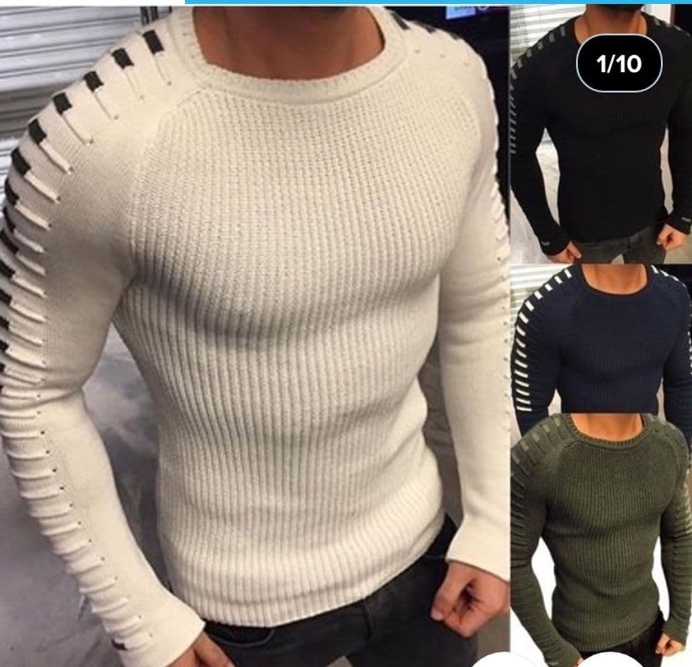 Fashion Men's Long Sleeve Knit Sweater