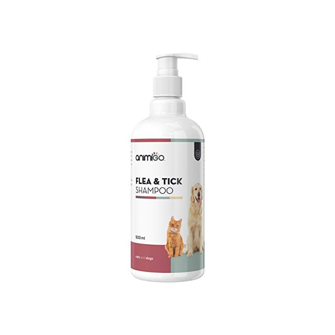 Product Animigo Champú Antipulgas para Perros y Gatos 500ml - Champú Natural Antiparasitario