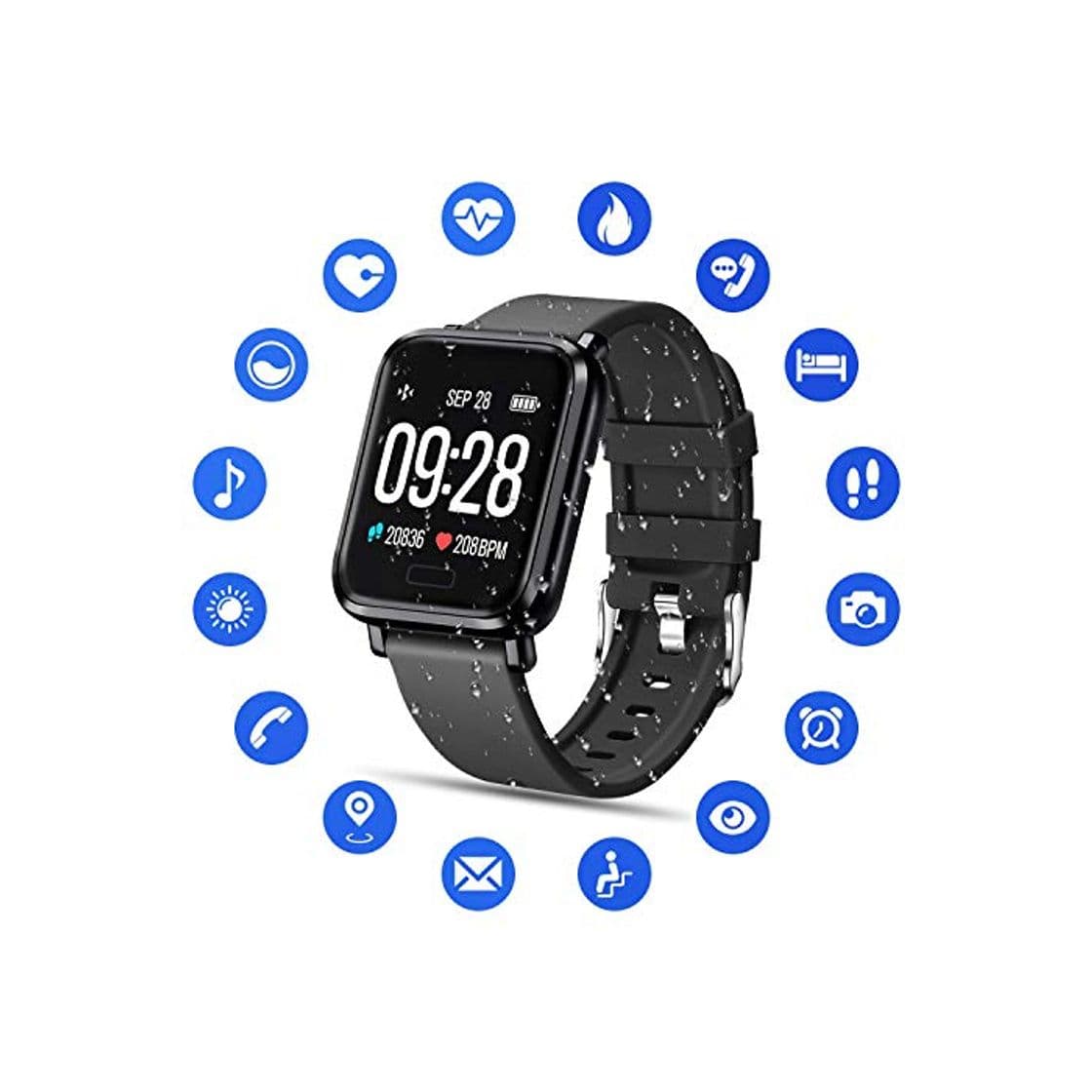 Product Tipmant Reloj Inteligente Mujer Hombre Smartwatch Pulsera de Actividad Inteligente Impermeable IP68