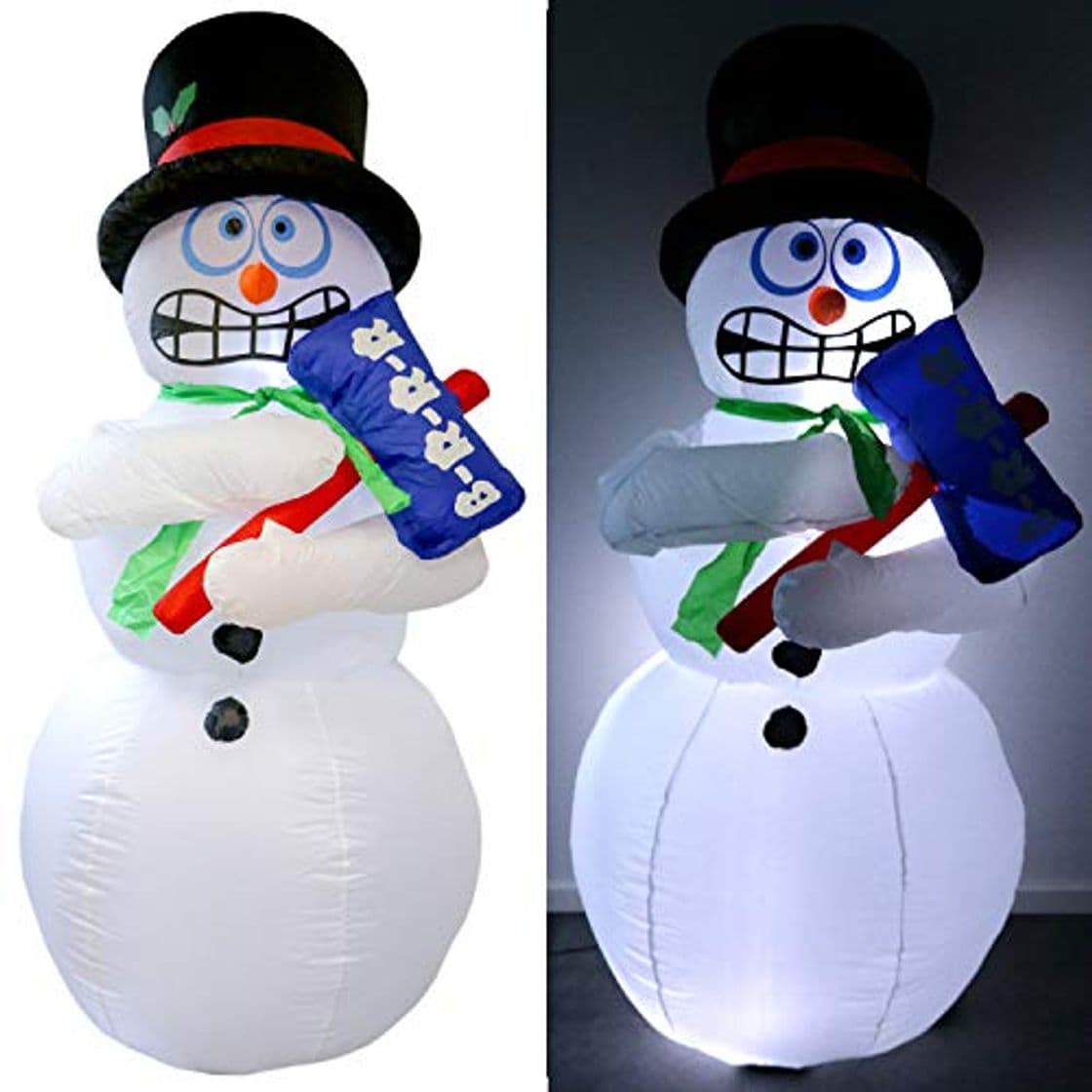 Product Tronje XL LED Muñeco de nieve Mr Frost 180cm inflable Función temblores Turbina Interior y Exterior