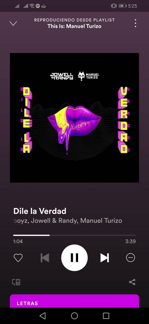 Canción Dile la verdad. 