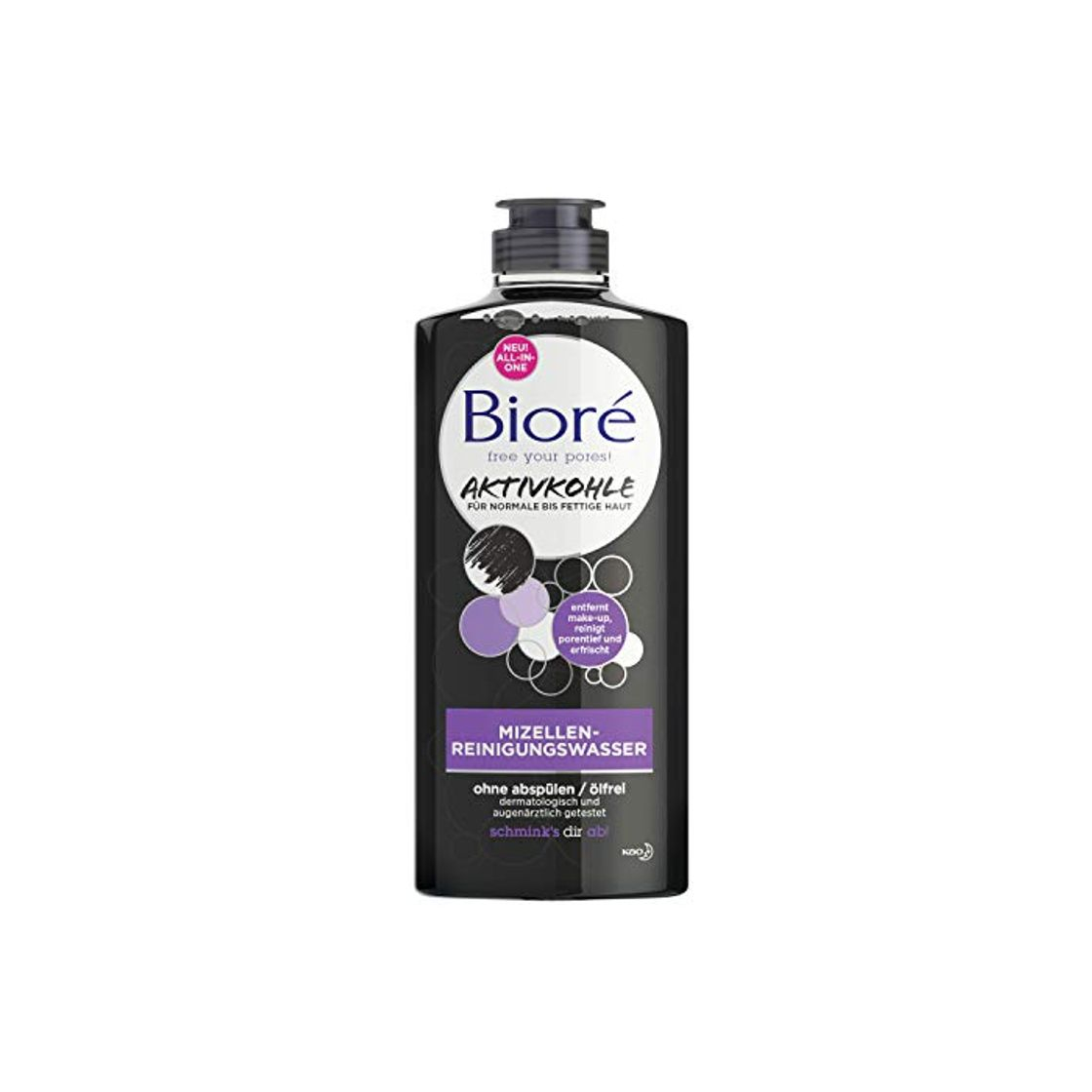 Producto Bioré - Agua de limpieza micelar con carbón activo para pieles normales