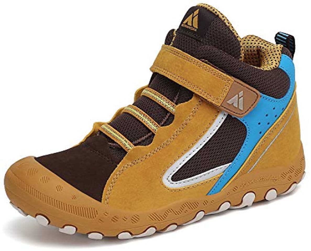 Producto Zapatillas de Trekking Niña Zapatos de Senderismo Niñas Zapatos Deportivos Cómodo Transpirable Antideslizante Montaña Al Aire Libre Amarillo 31