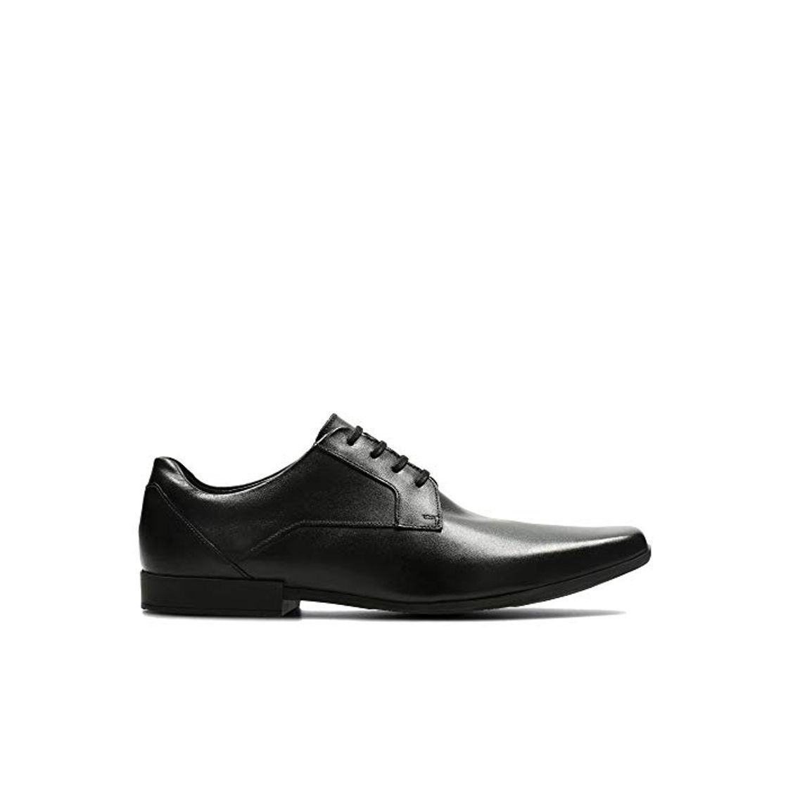 Moda Clarks Glement Lace, Zapatos de Cordones Derby para Hombre, Negro