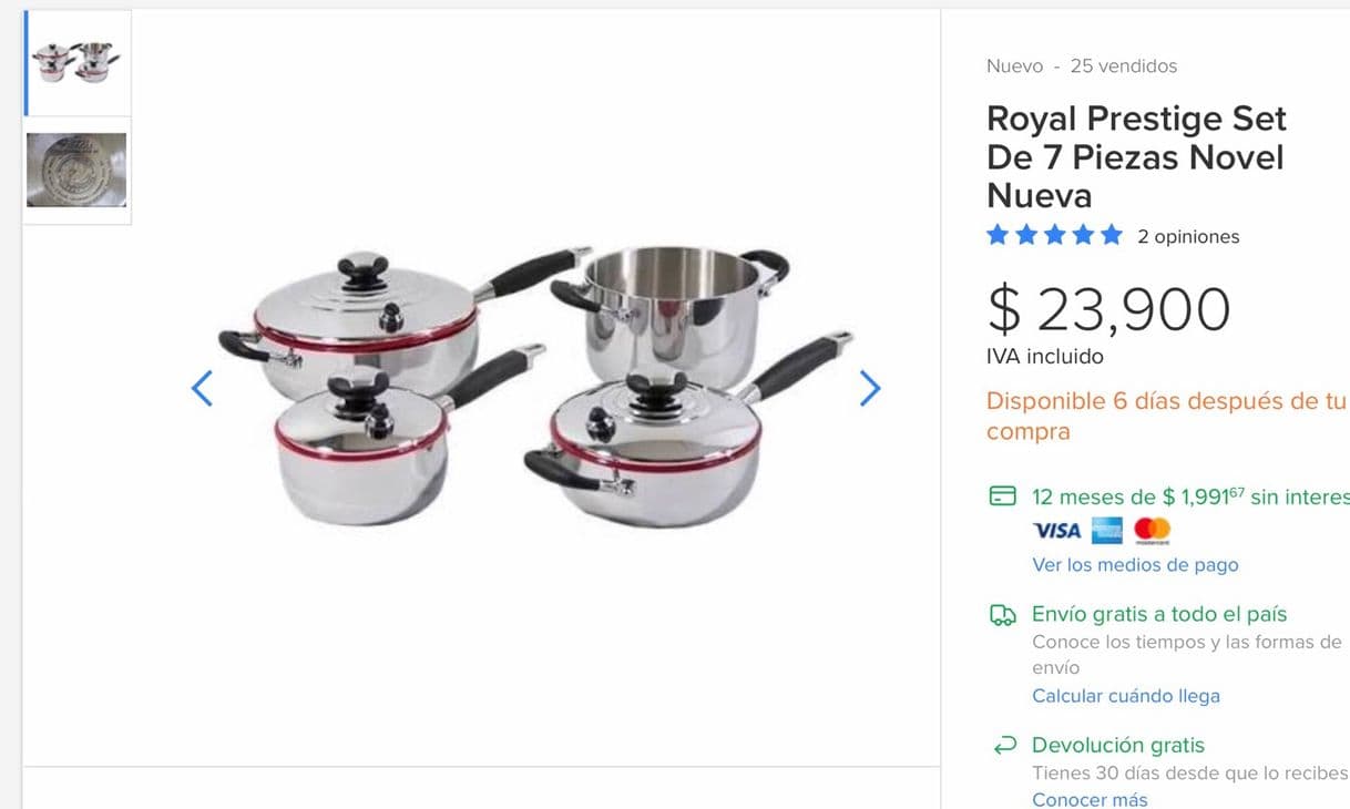 Fashion Batería de cocina Royal prestige 🌟👍🏽