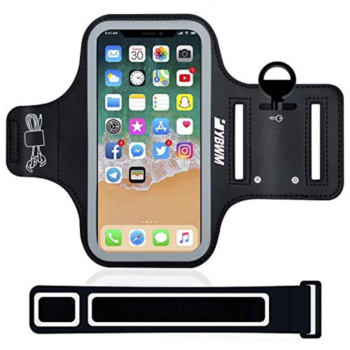 Product YBWM Brazalete Deportivo para Correr, Samsung Galaxy S8, iPhone X