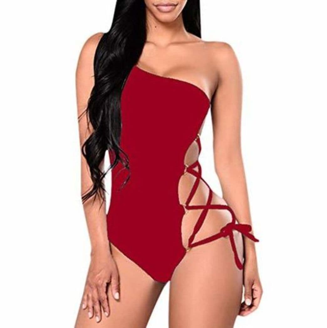 Producto BBsmile Traje de Baño Mujer Una Pieza Sexy - Un Hombro Color