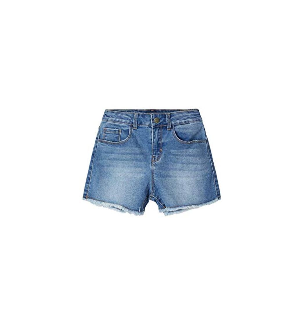 Fashion NAME IT Nkfrandi Mom Dnmcece 1345 HW Shorts Noos Pantalones Cortos