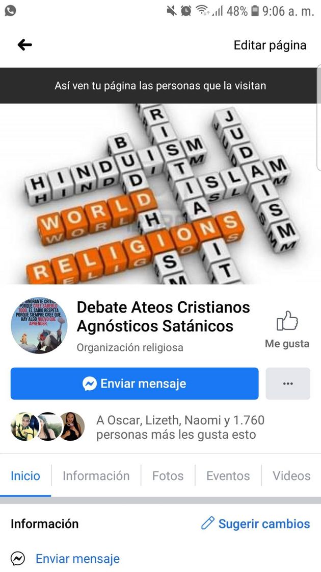 Moda Debates Religiosos  | Facebook