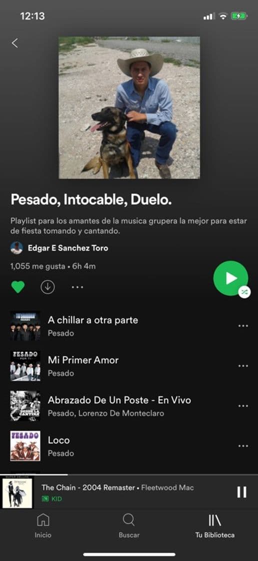 Canción Pesado, Intocable, Duelo. 