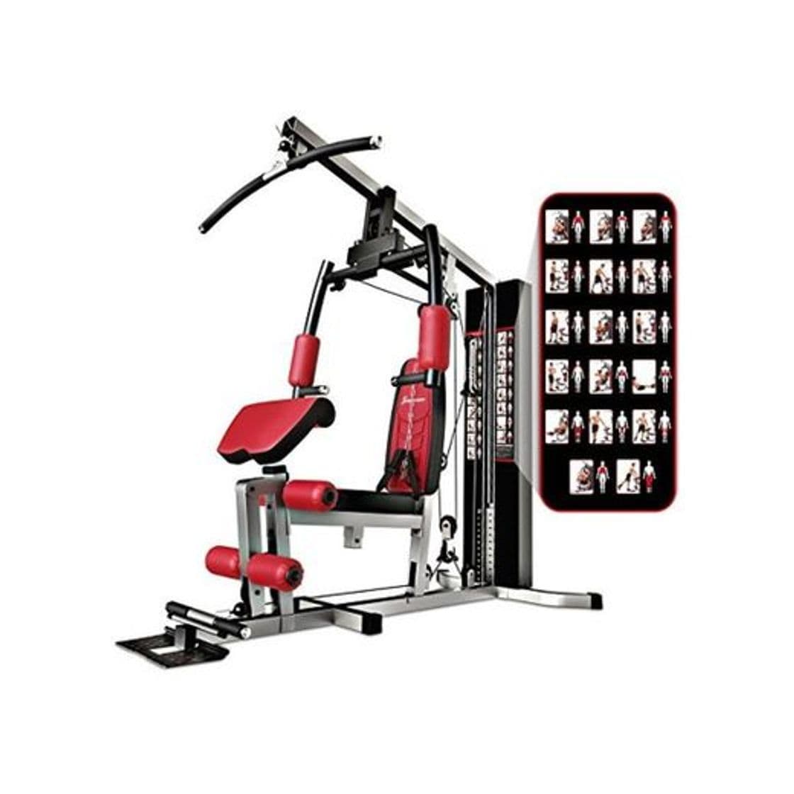 Product Sportstech HGX100 Multiestación musculación Premium 45en1 Sirve para innumerables Posibilidades de Entrenamiento