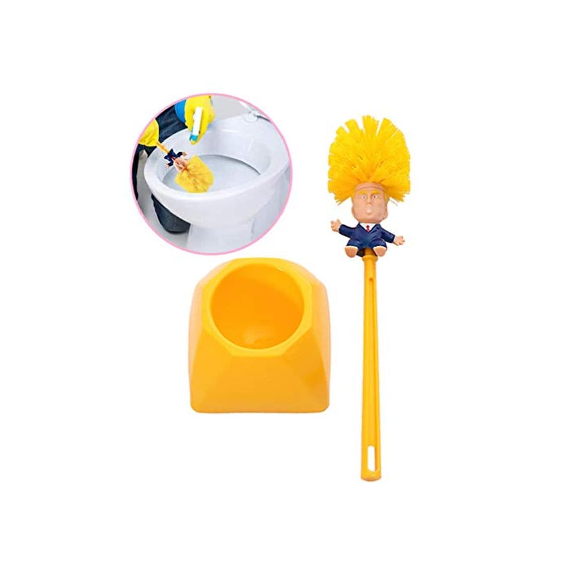 Producto Donald Trump Set de Limpiador para cepillos de inodoros Juego de cepillos