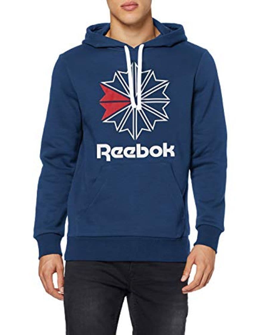 Moda Reebok F Star Hoody Sudadera con Capucha, Hombre, Maruni